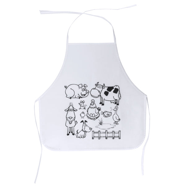Delantal PACHU DE9131 Blanco personalizable con tu logo | LogoLider