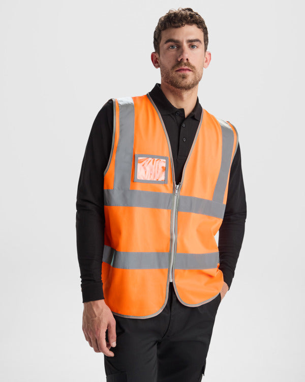 Chaleco Polux CC9311 Unisex Amarillo Fluor personalizable con bordado, serigrafia y DTF | LogoLider